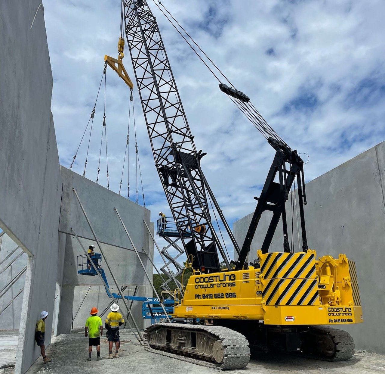 Tower crane on a high rise construction project financed through Neu Loans