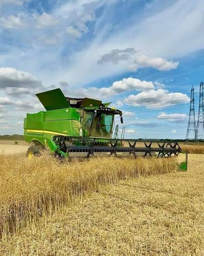 Combine harvester financed through Neu Loans during grain harvest in the WA Wheatbelt